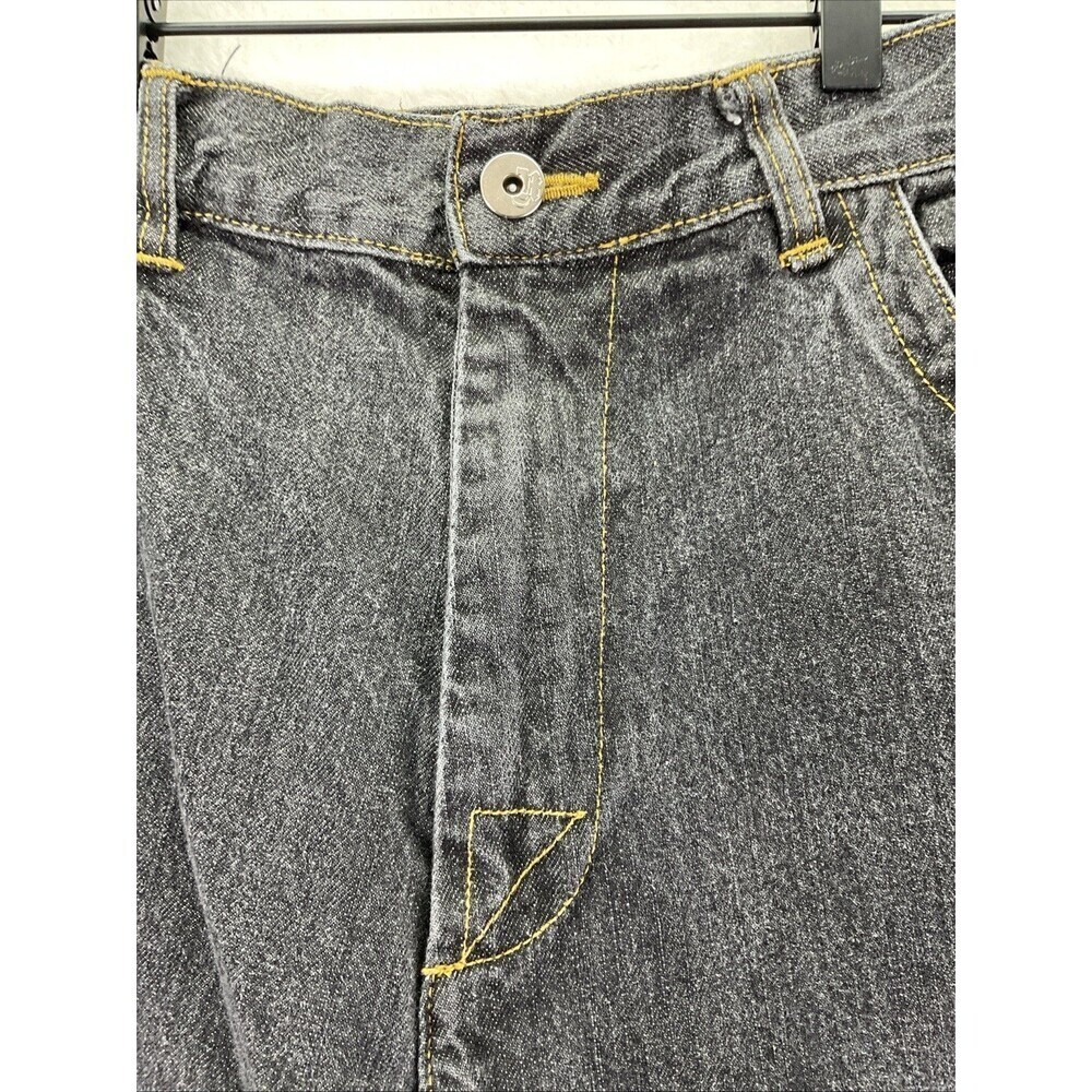 Vintage Y2K Makavelli Black Denim Jeans Mens sz 38x34 - Picture 3 of 9
